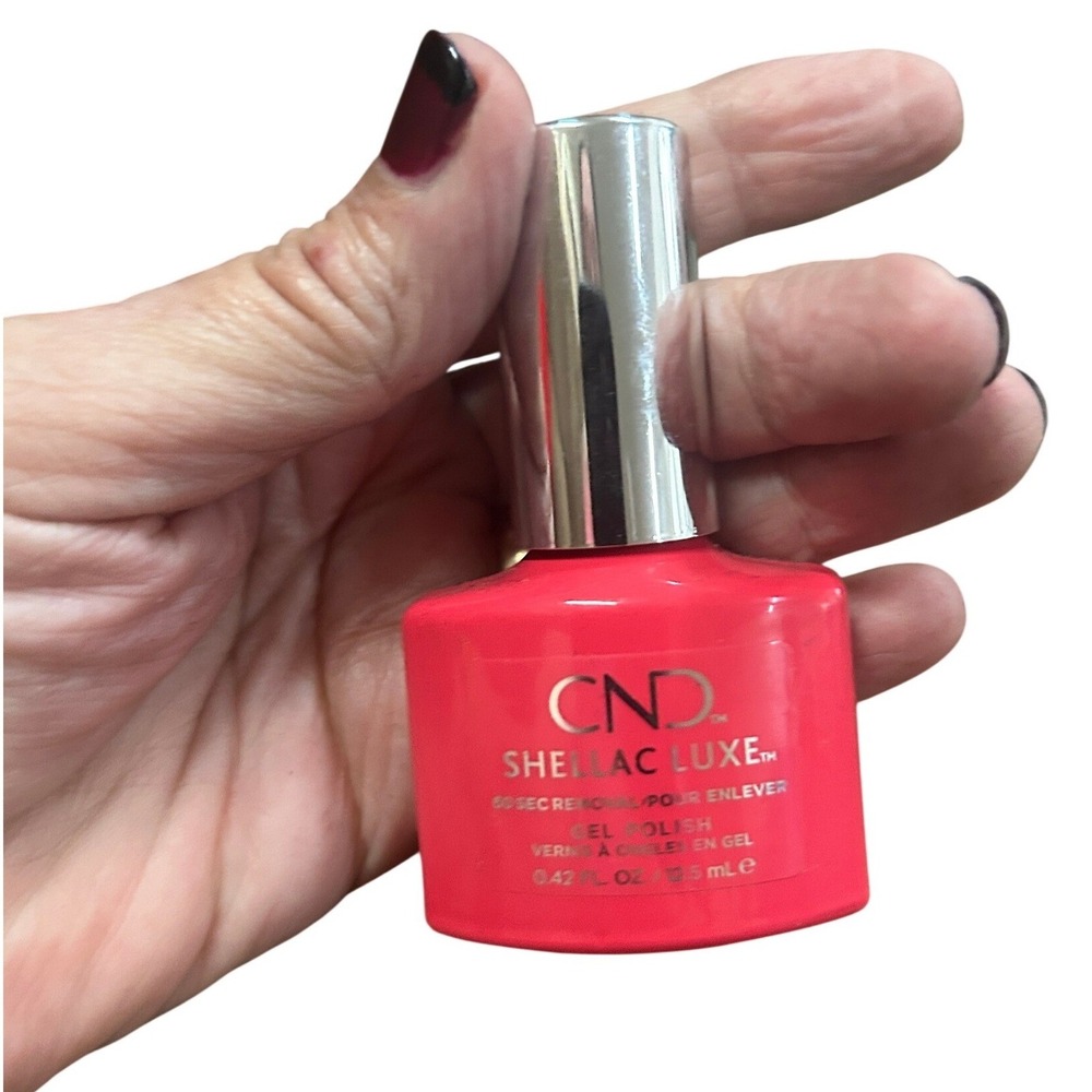 CND Shellac Luxe Gel Polish 12.5mL Lobster Roll 122 Red Coral Glossy Manicure